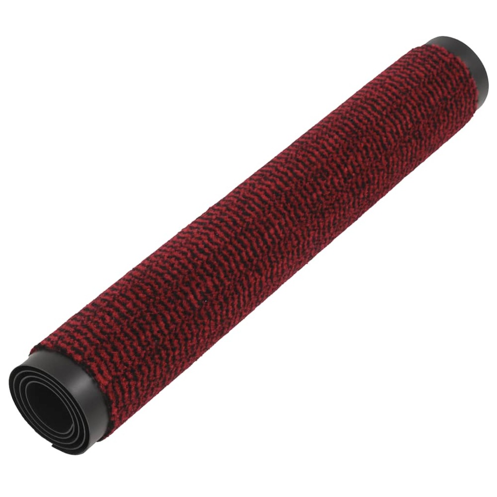 Paillassons rectangulaires 2 pcs 120 x 180 cm rouge
