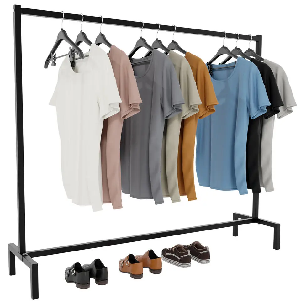 CLP Kledingrek Melva 120x150x38 cm - zwart