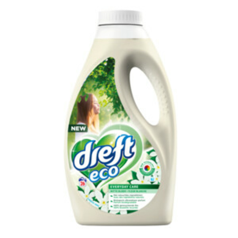 Dreft Eco Vloeibaar Wasmiddel White Blossoms 24 Wasbeurten1,43 liter
