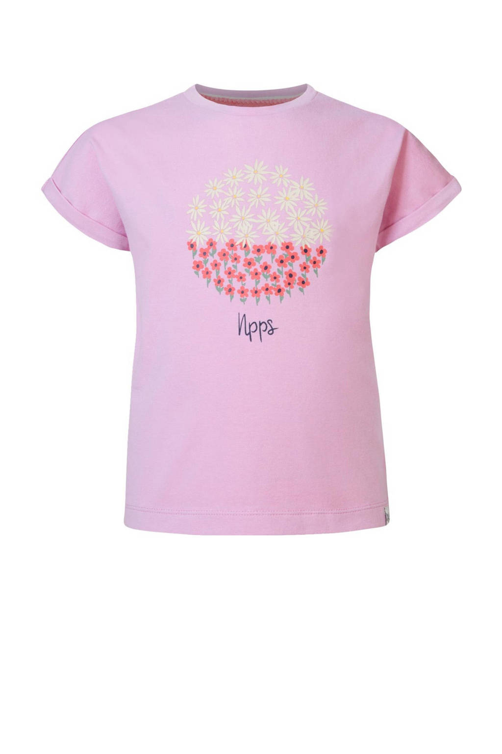 Noppies T-shirt Elberta met printopdruk roze