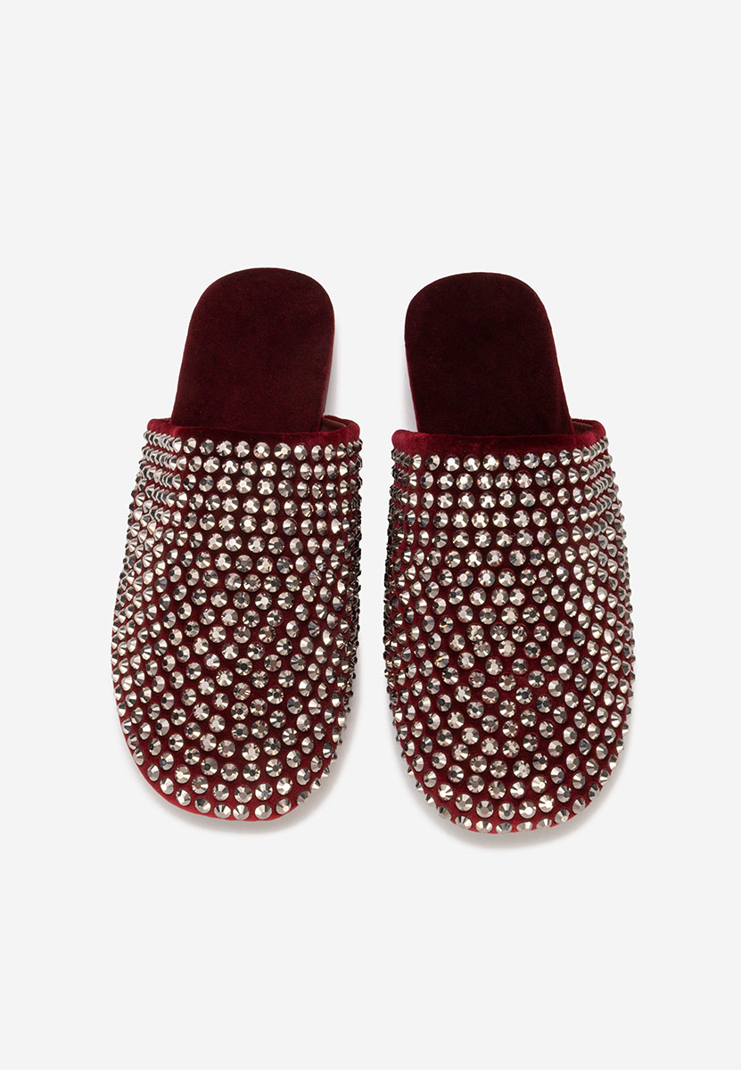 Mules femme bordeaux Sirina