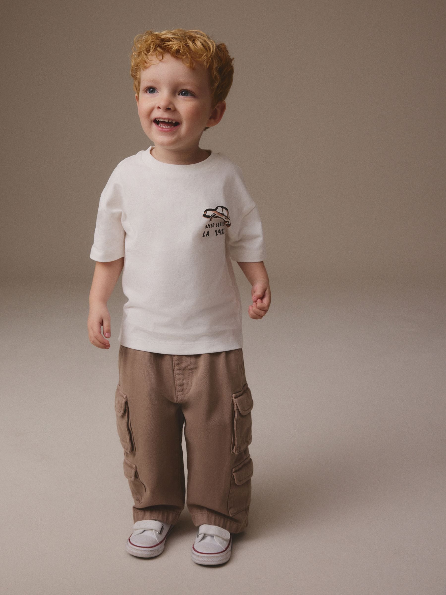 Lichtbruin - 100% katoenen Cargobroeken Jeans (3mnd-7jr)