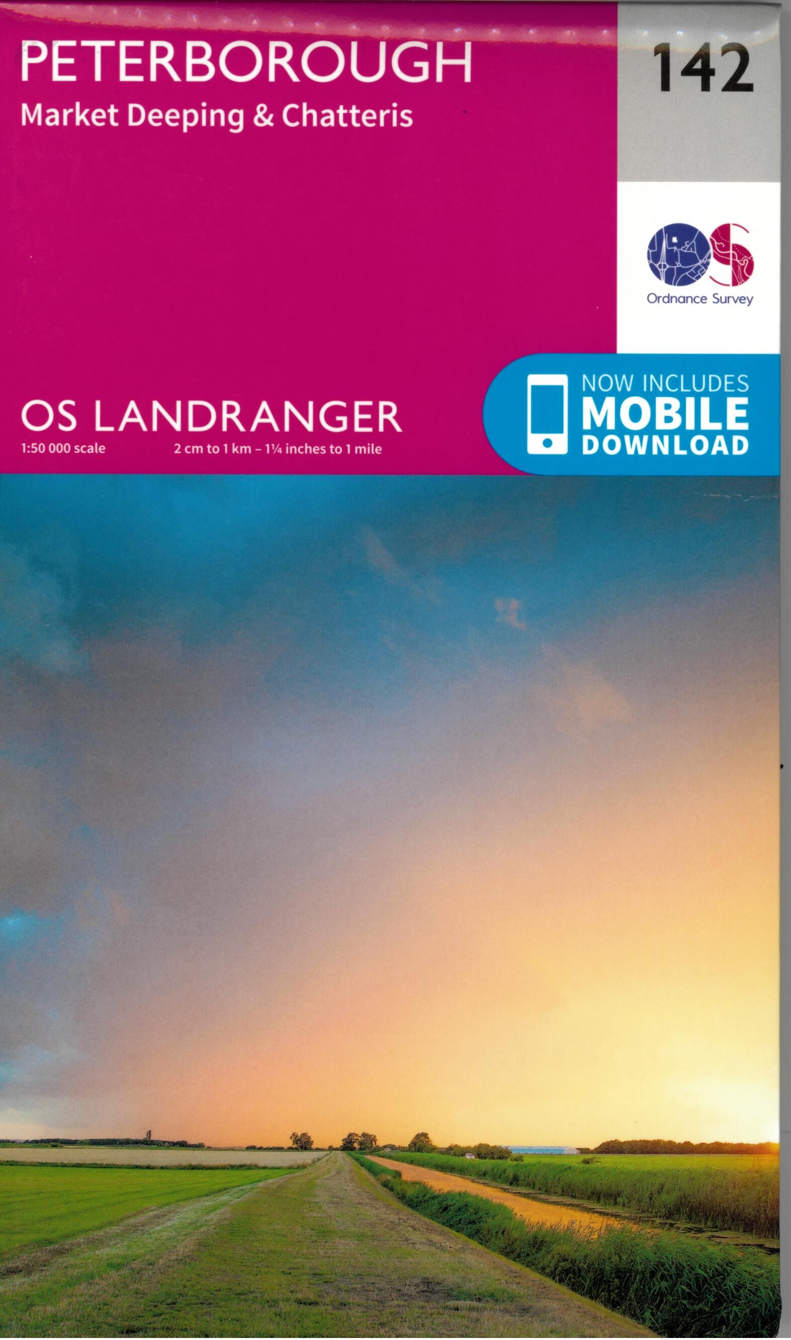 ORDNANCE SURVEY - 142 GB PETERBOROUGH 1 50 000