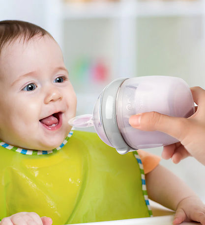 Haakaa Babyflasche m. Löffel - 160 ml - Grau