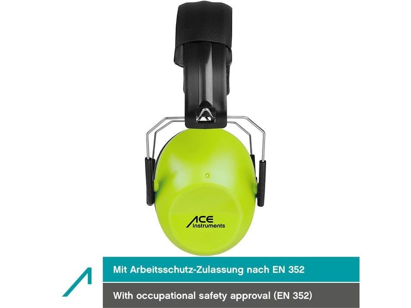 ACE SHH…! Gehörschutz ACE SHH EN 352-1 Zertifiziert, -26dB, Einstellbarer Kindergehörschutz
