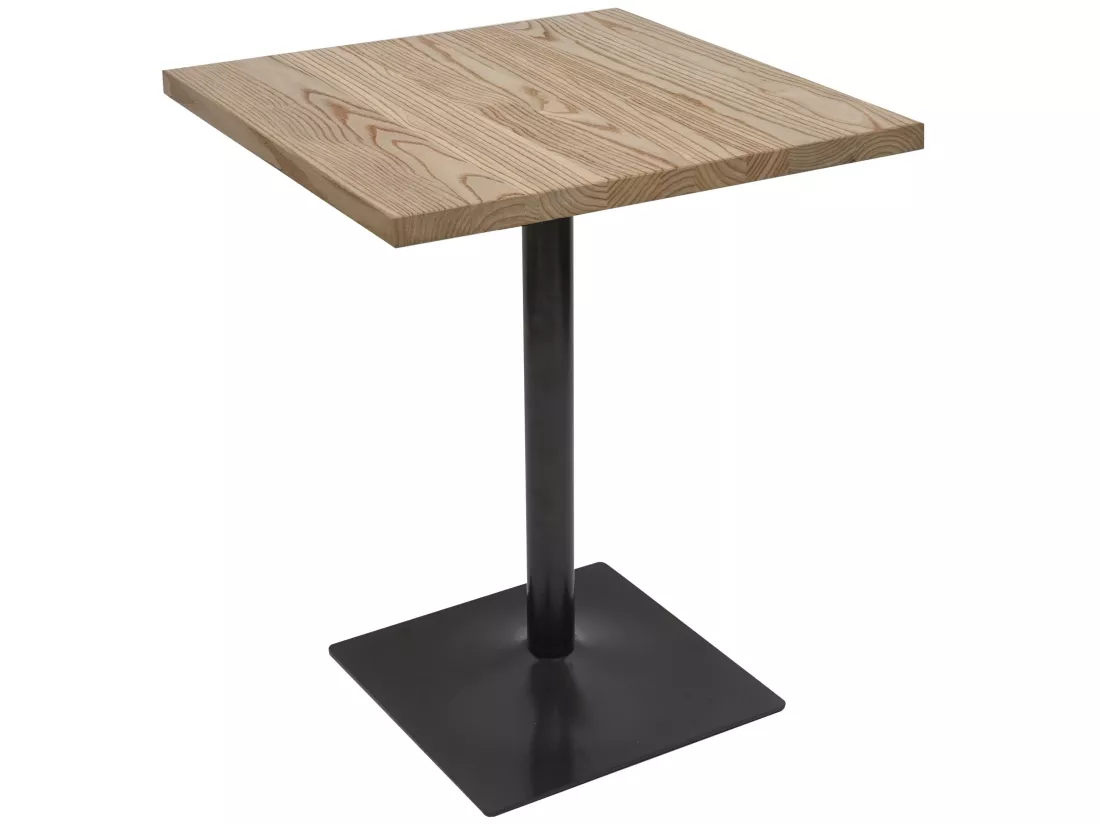 Table de bistrot MCW-H10, brun clair