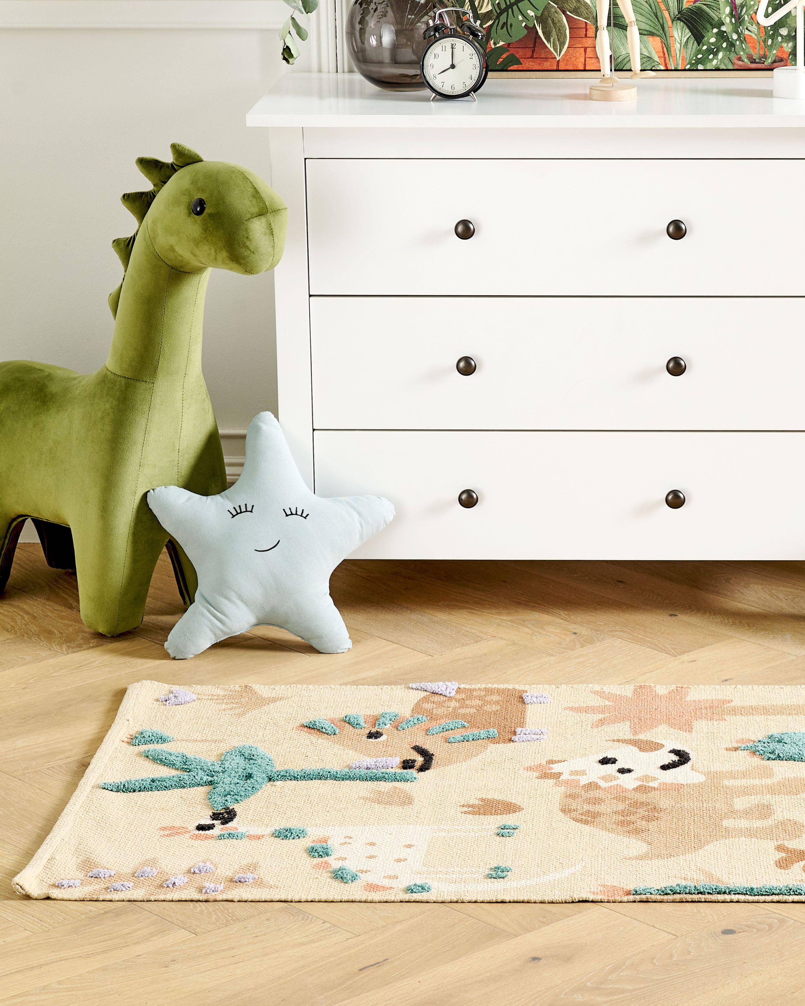Kindervloerkleed STABAT Meerkleurig 80 x 150 cm Katoen