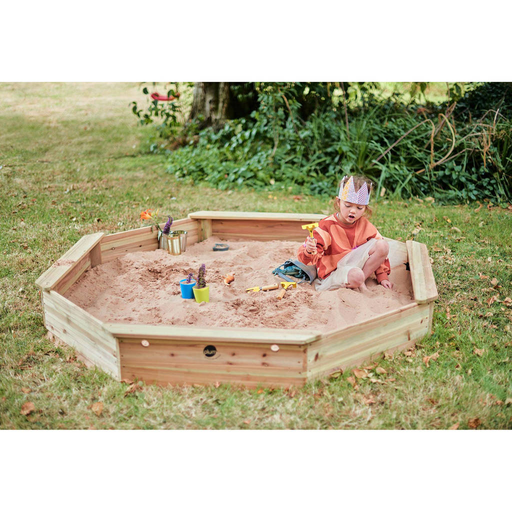 Giant Houten zandbak 177x177x23cm