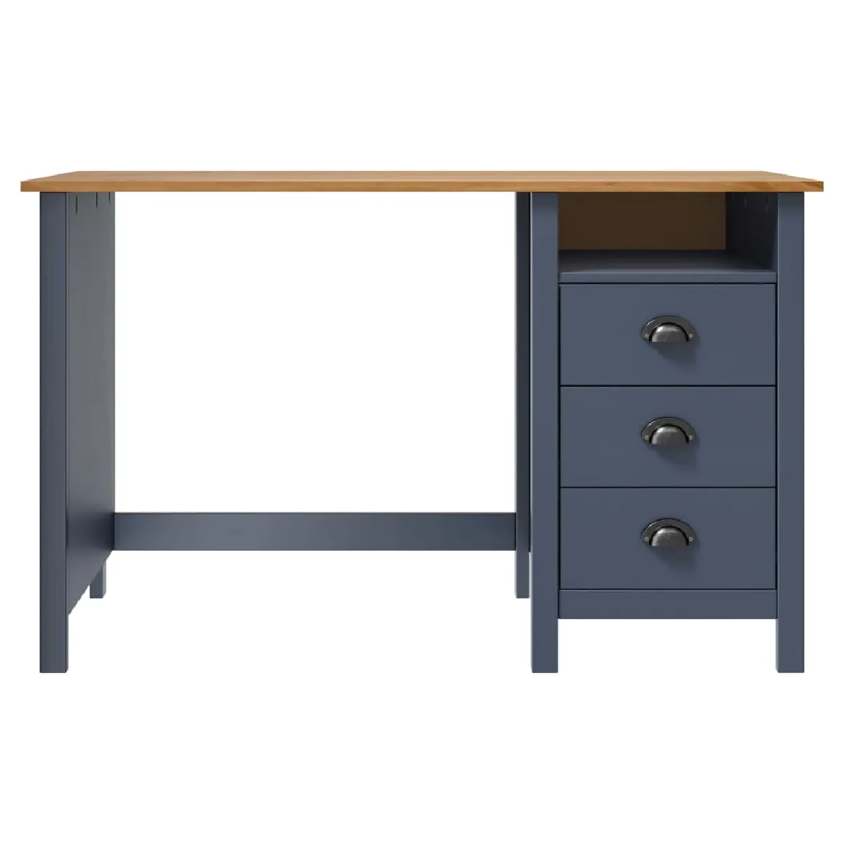 Helloshop26 Bureau Hill pin gris 120 cm