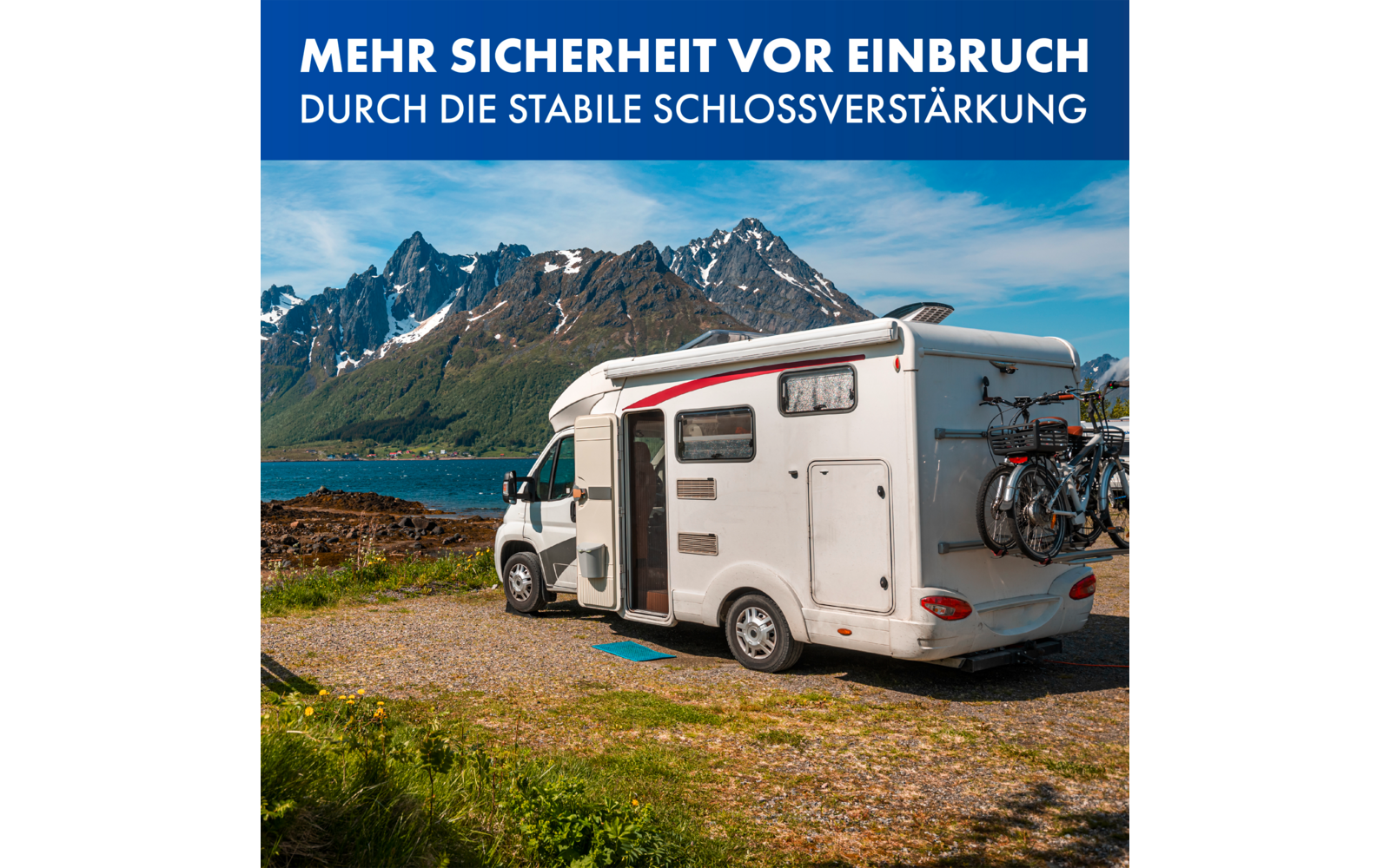 LAINFELD Einbruchschutz Prick Stop Fahrertür + Hecktür Türsicherung für FIAT Ducato, Citroen Jumper, Peugeot Boxer