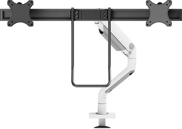 [OUTLET] - Neomounts DS75S-950WH2 - Monteringssæt (skrivebordsmonteringsarm) - fuld bevægelse - for 2 LCD displays - aluminium - hvid - skærmstørrelse: 17