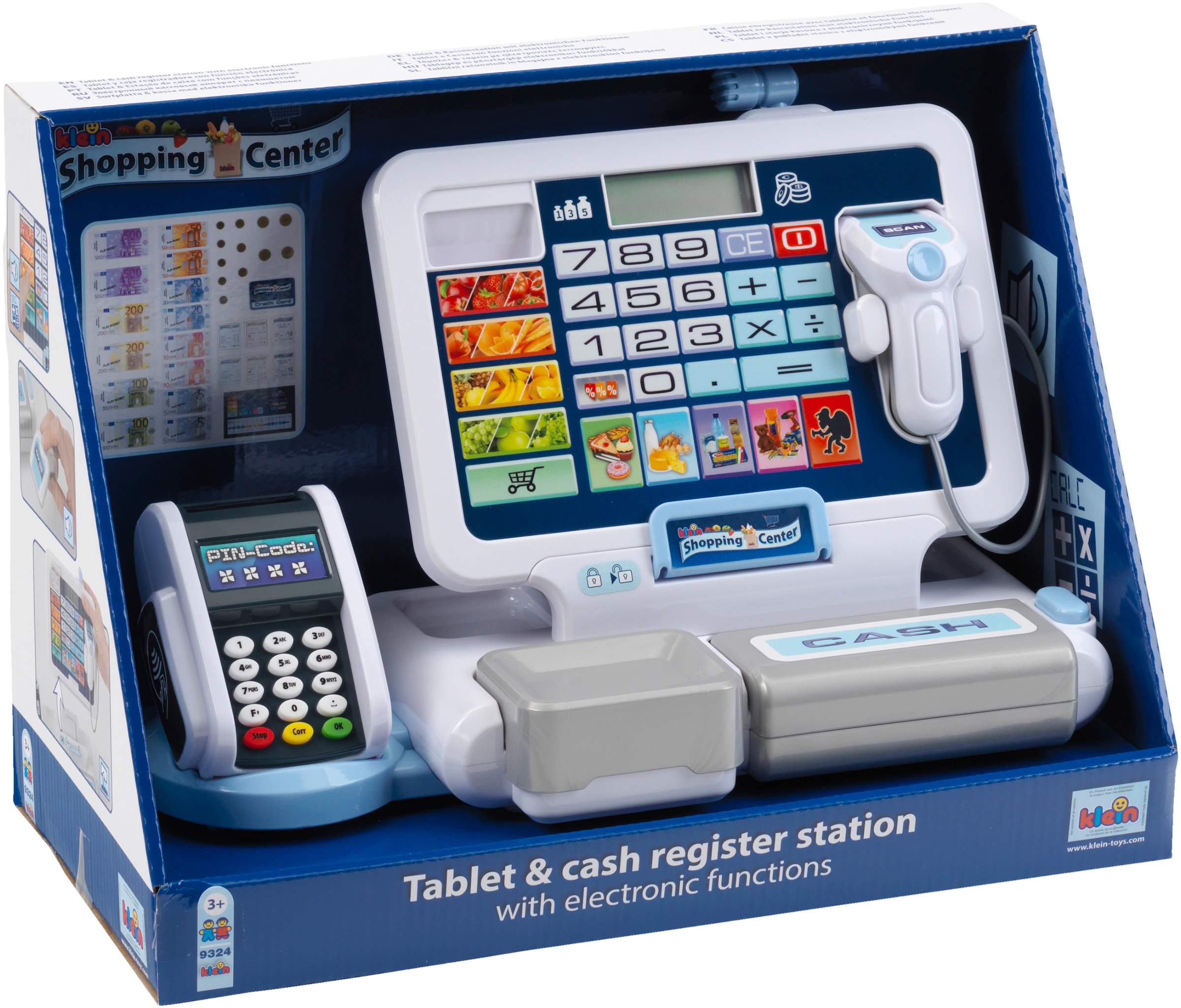 Klein Spielkasse »Shopping Center Tablet & Kassenstation« mit elektronischen Funktionen