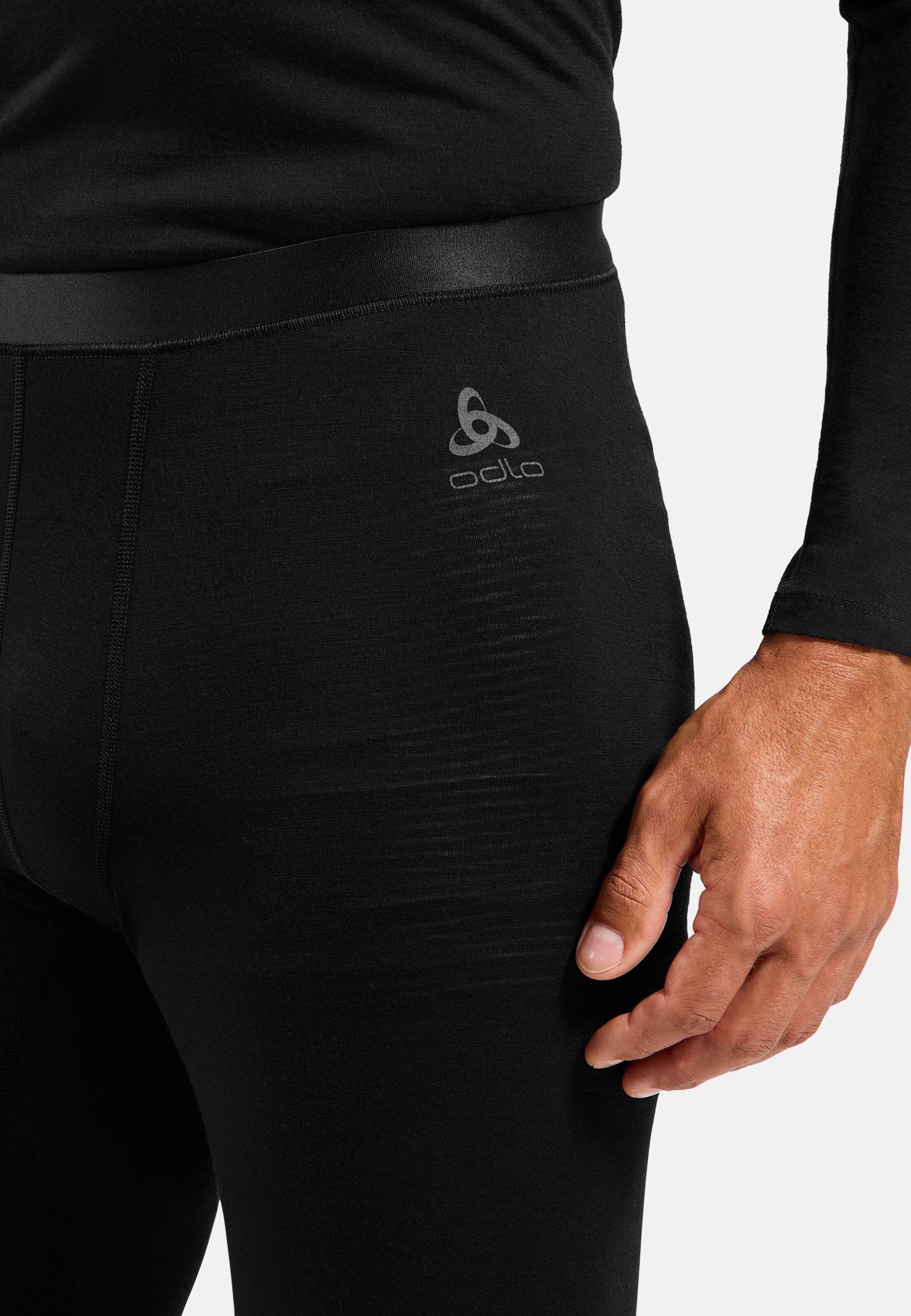 Natural Merino 160 Base Layer Tights in black