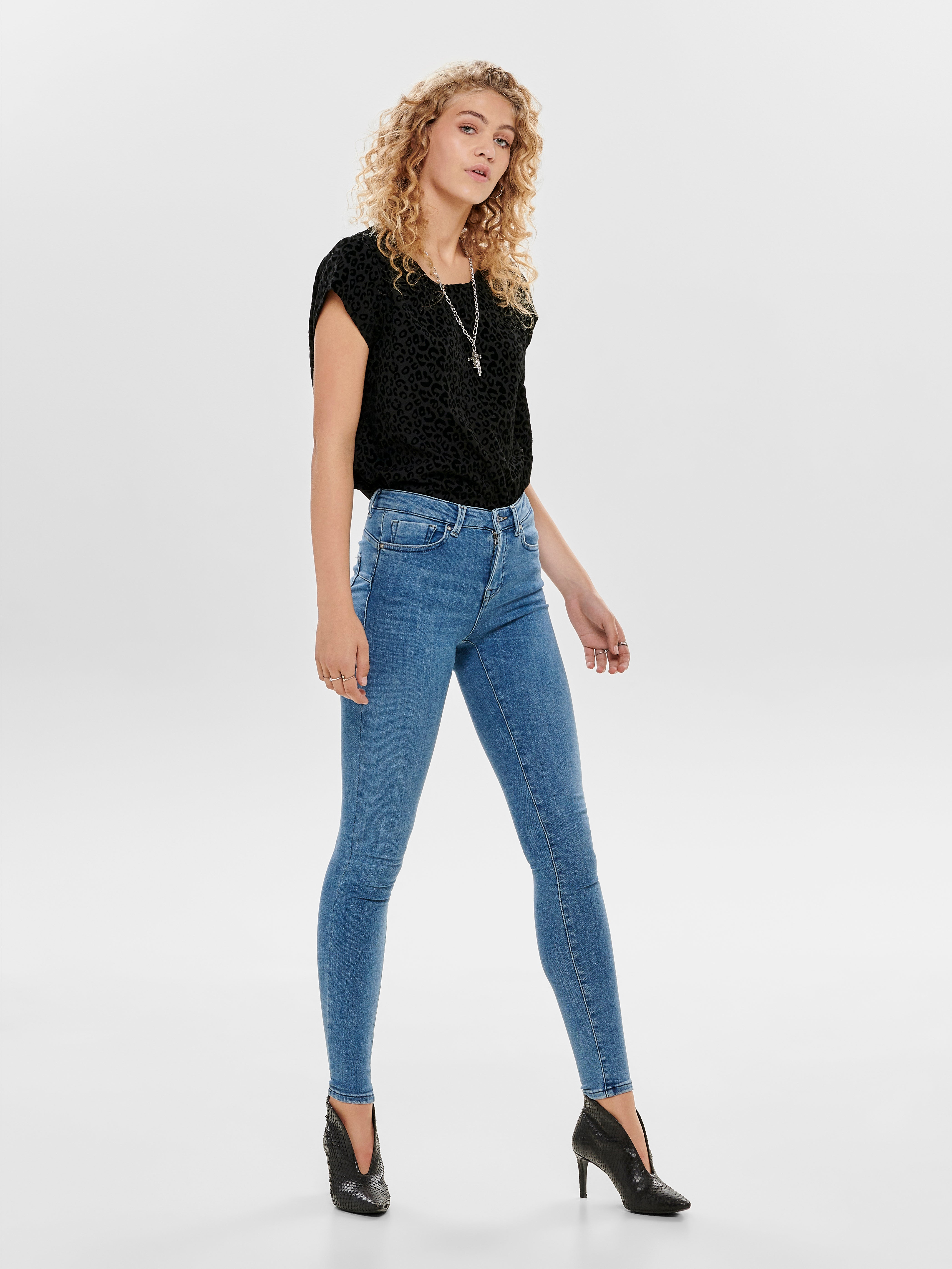 ONLPOWER Mittlere Taille Skinny Fit Jeans Light Blue Denim