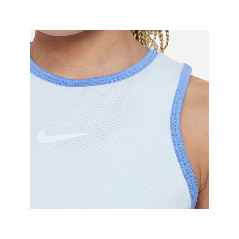 Débardeur tennis fille bleu Nikecourt Victory