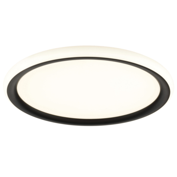 Brilliant LED plafondlamp Carloz zwart Ø30 cm