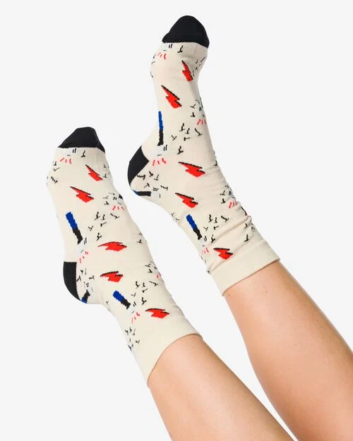 chaussettes avec coton Nailed it beige