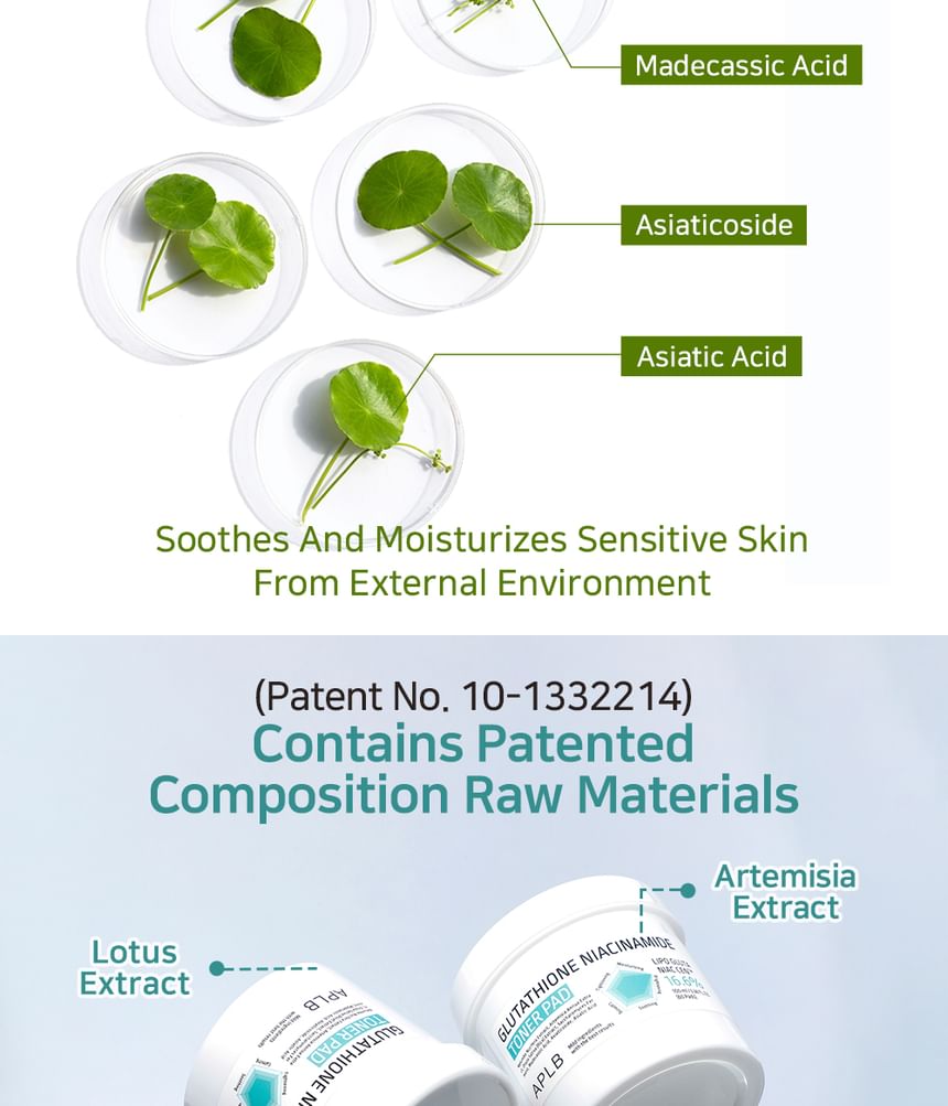 APLB - Glutathion Niacinamide Toner Pad