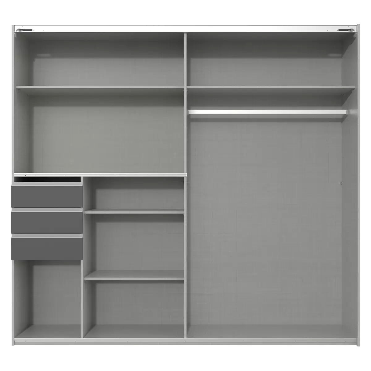 Schwebetürenschrank 2trg. Saigon weiss