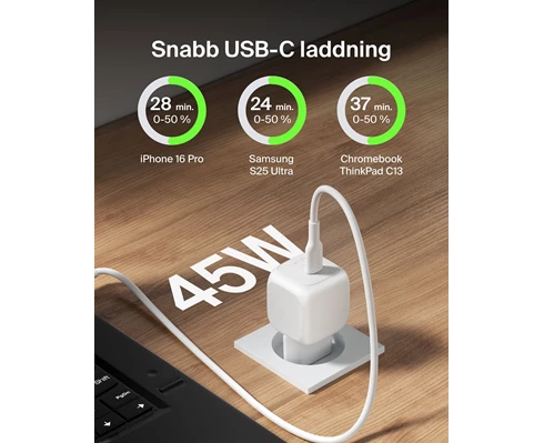 Belkin 45W USB PD Wall Charger with PPS - White