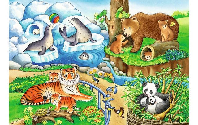 Ravensburger Puzzle »Tiere im Zoo«
