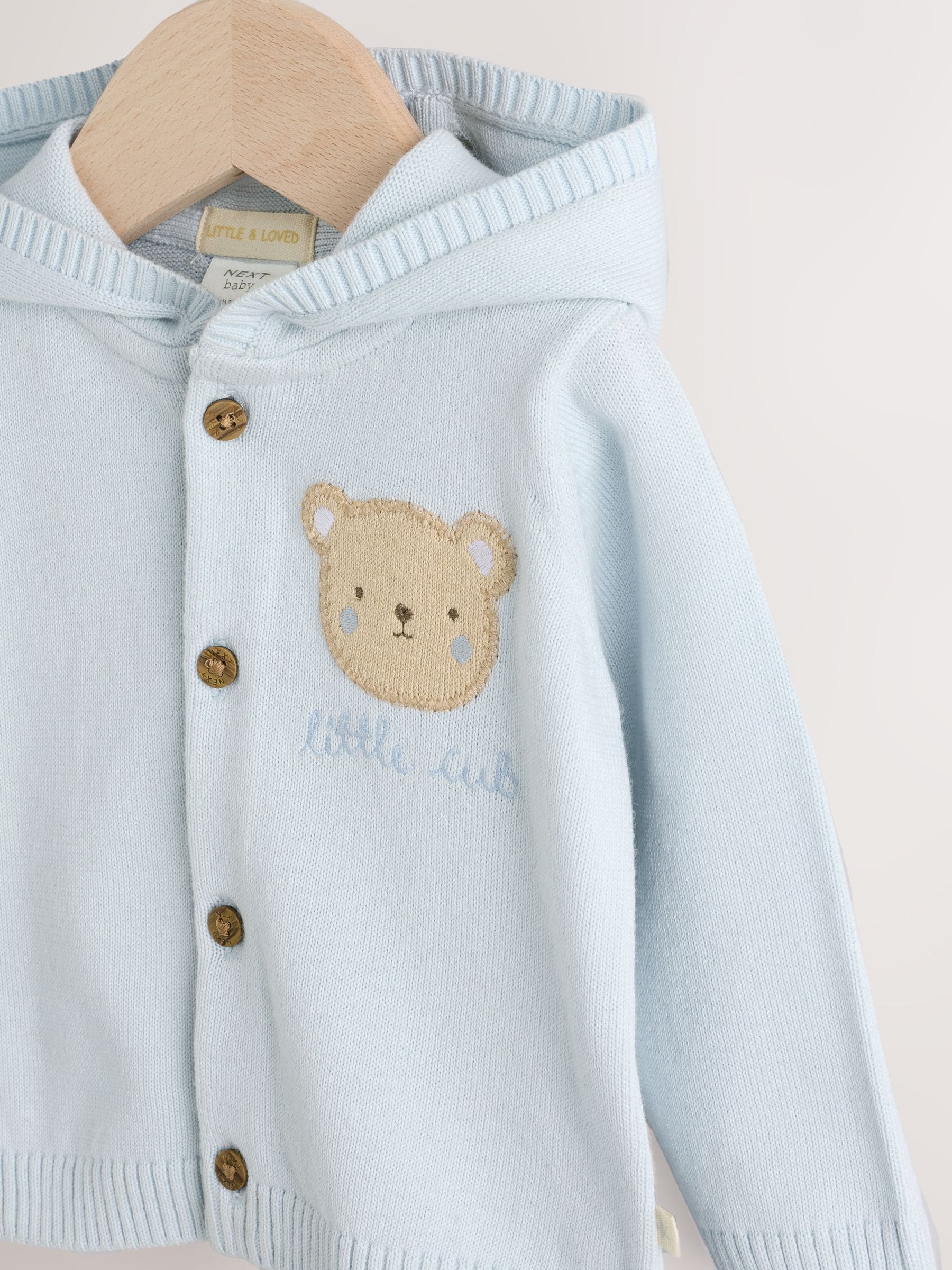 Blauw - 100% katoenen vest (0mnd -2jr)