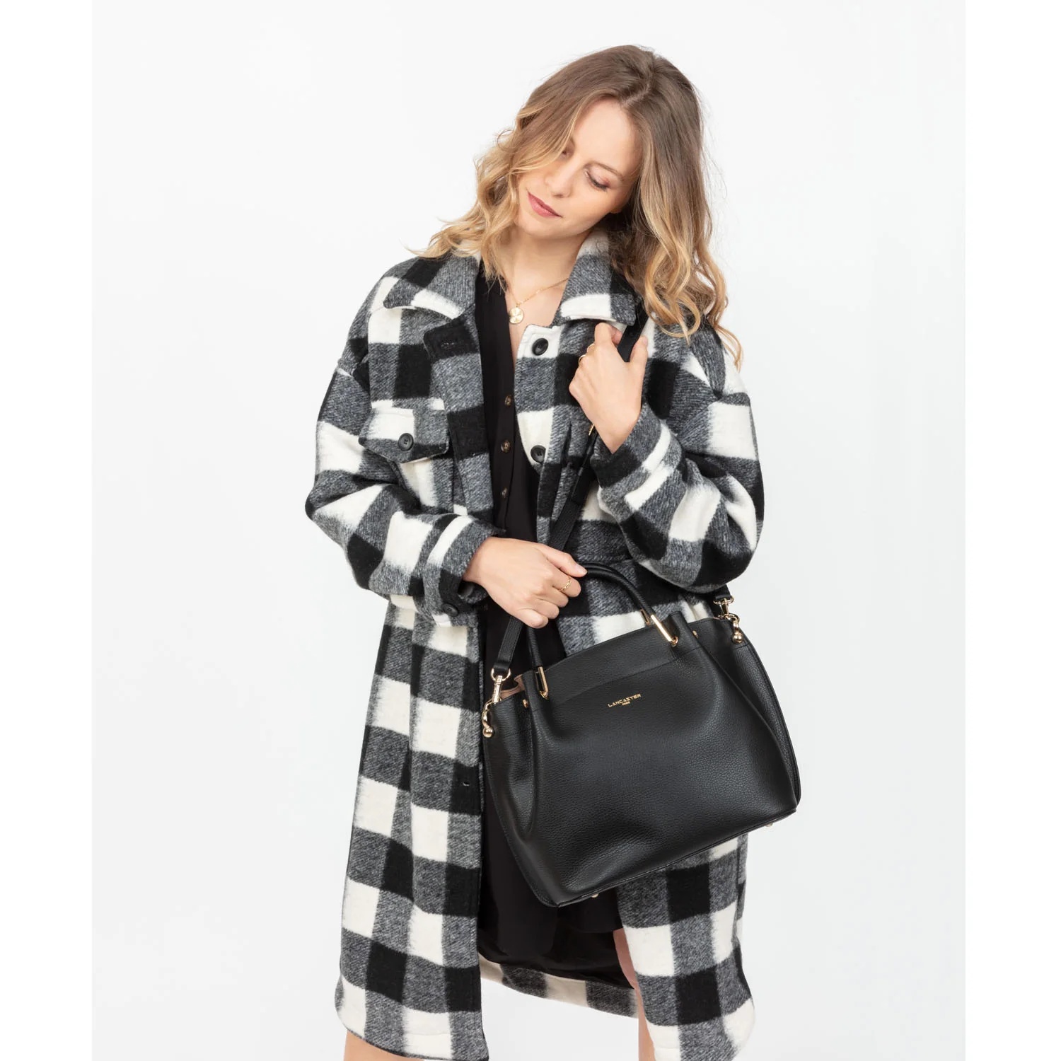 Foulonné Double-Grand sac à main