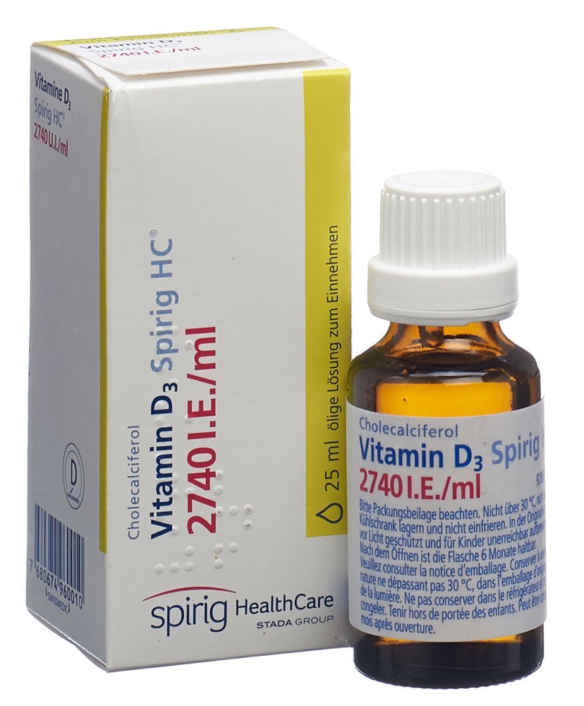 VITAMINE D3 Spirig HC Lös 2740 IE/ml ölige Lösung zum Einnehmen Fl 25 ml