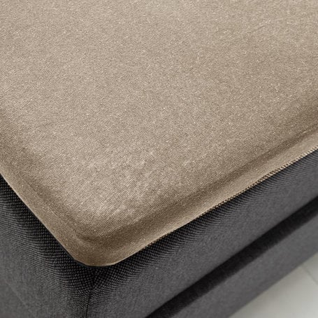 Hoeslaken Comfort Stretch - Topper - Taupe