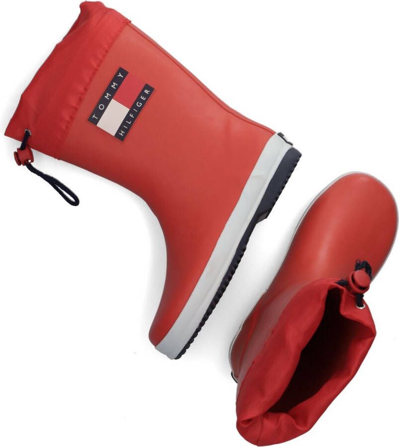 Tommy Hilfiger Rain Boot Laarzen Rubber Rood