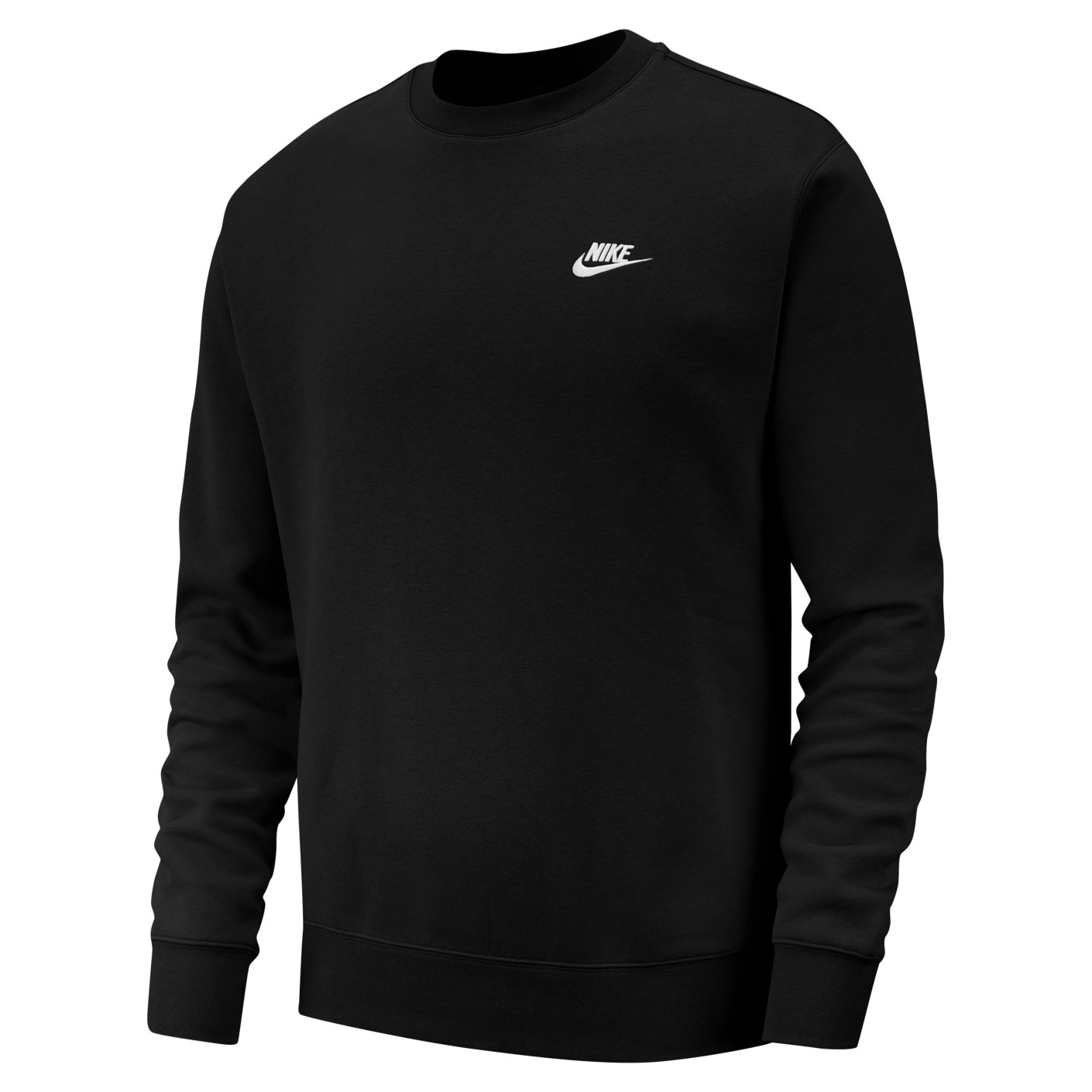 Nike Sportswear Club Fleece Crew Sweater Zwart Wit