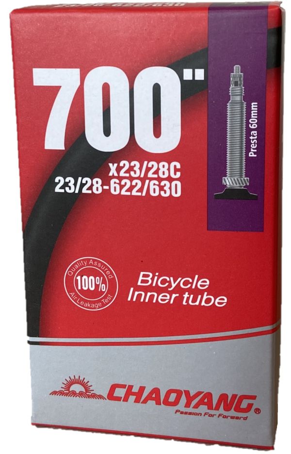 Chaoyang Cykelslange 700x23/28C, 60mm Racerventil