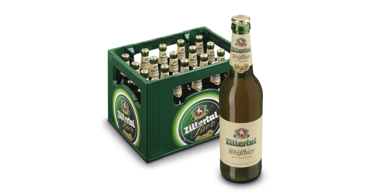 Zillertal Bier Weißbier Hell 0,5 Liter (Mehrweg)