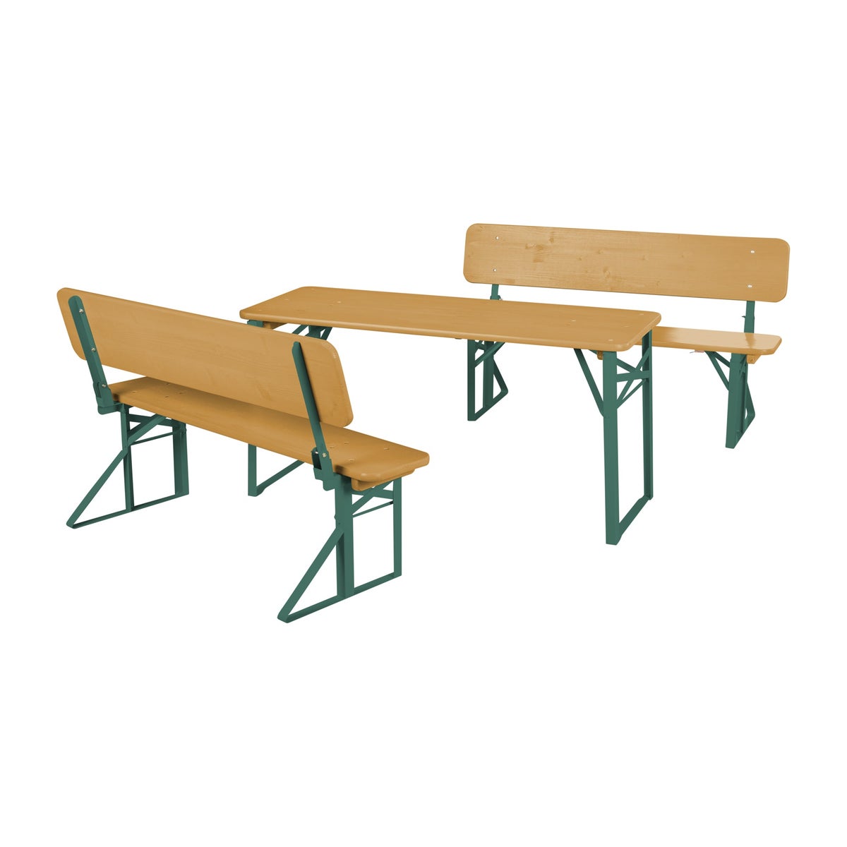 ROBA Outdoor Kinderfeestset met Rugleuning - FSC Gecertificeerd Hout - Natuurlijk