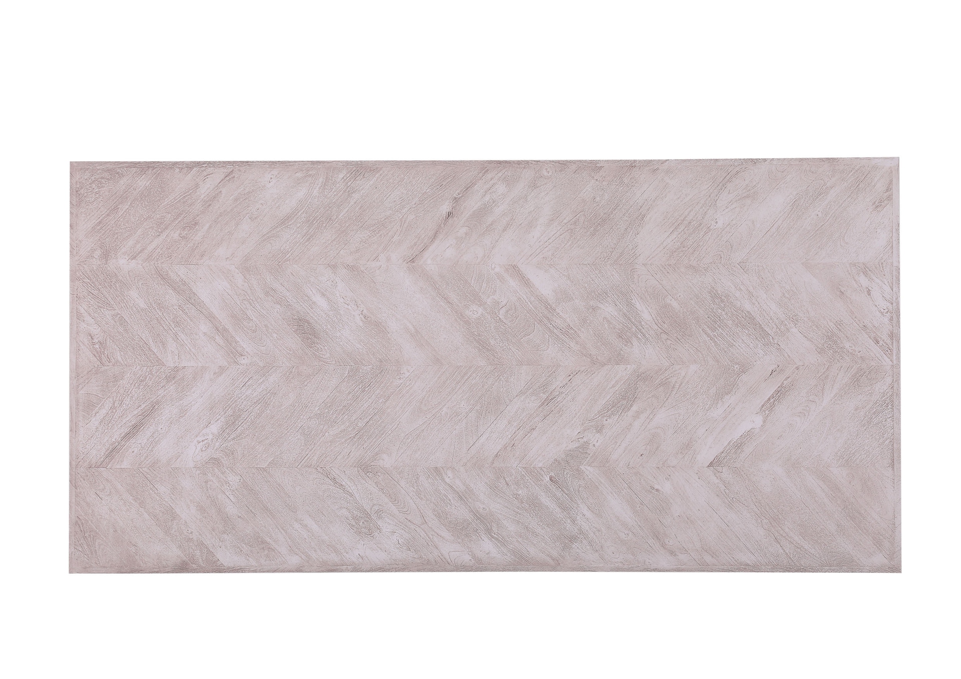 INTERhome Esstisch CESARO 180 x 90 cm Mango massiv sandgestrahlt/weiß vintage