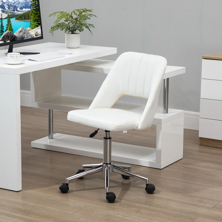 Vinsetto Bürostuhl ergonomisch geformt, high-end gaslift Beige