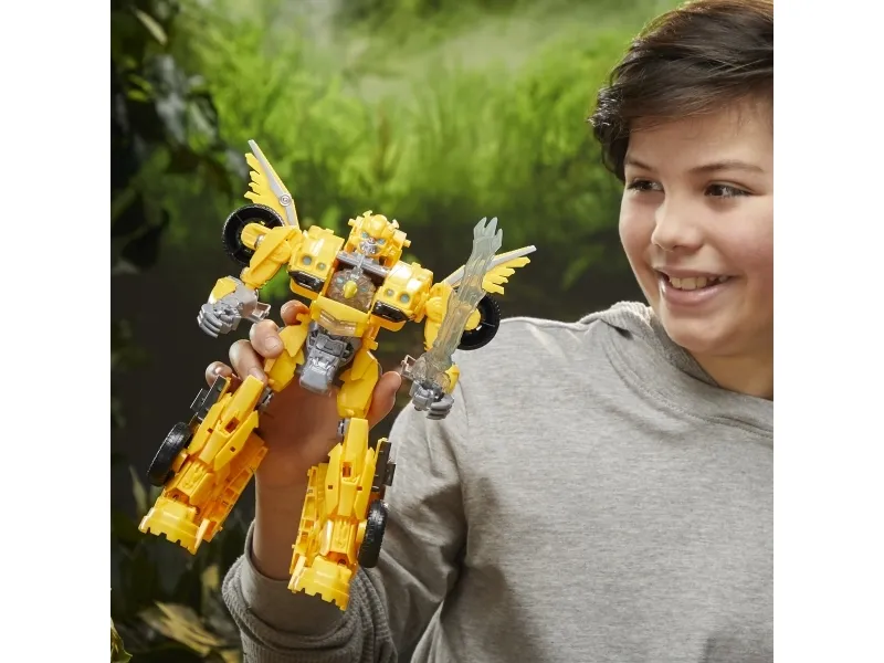 Transformers : Rise of the Beasts Beast-Mode Bumblebee, 6 År, Klingende, Plast, Gul, 550 g