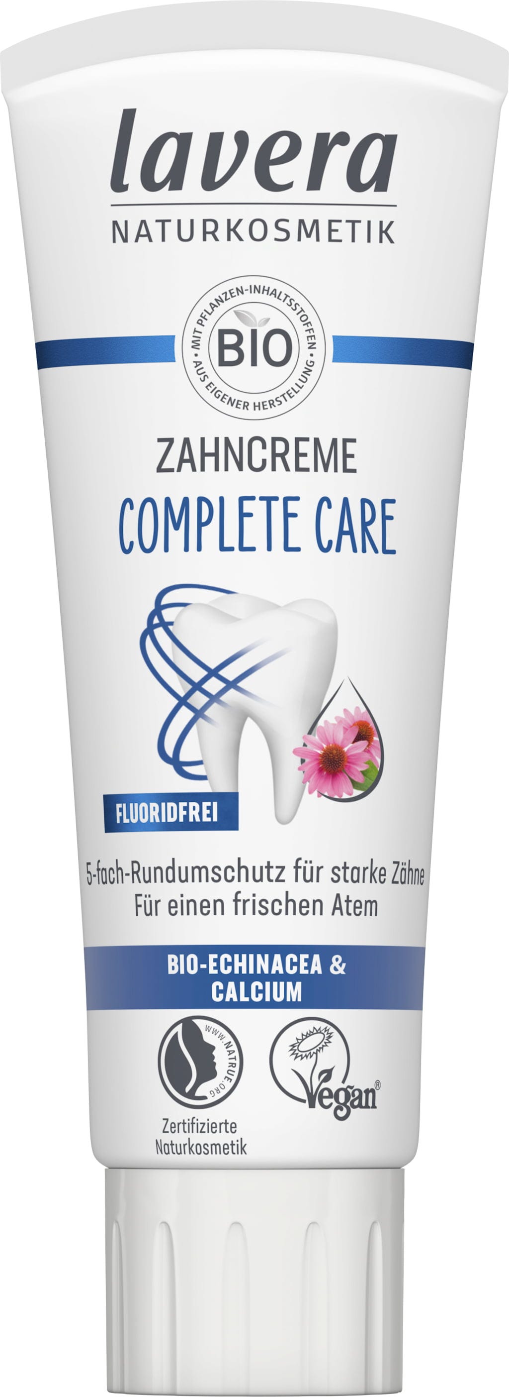 lavera  Zahncreme Complete Care Fluoridfrei, 75 ml
