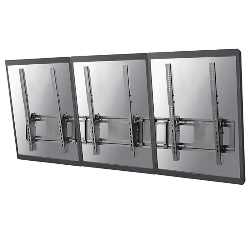 Neomounts NS-WMB300P BLACK wandsteun 3 flatscreens verticaal