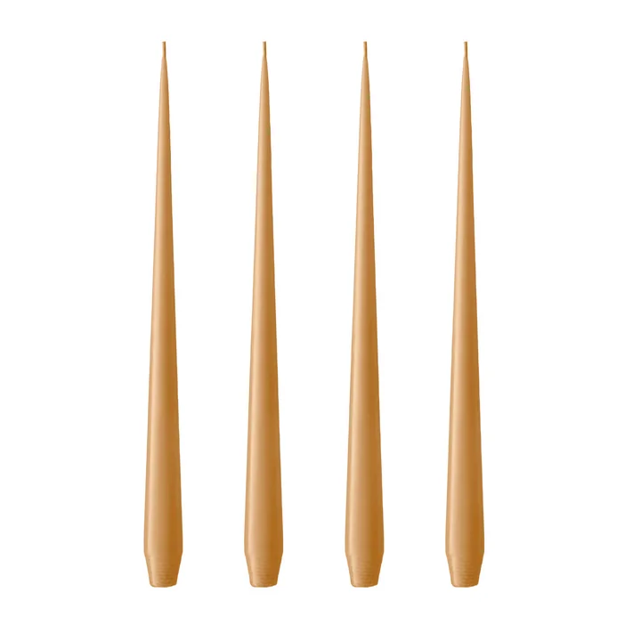 ester & erik - Peitschenkerze, 32 cm, No. 27, almond butter / matt (4er-Set)