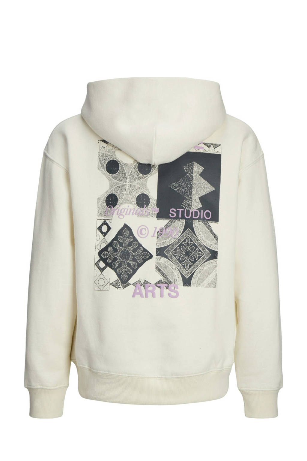 JACK & JONES sweater JORNOHO met backprint offwhite