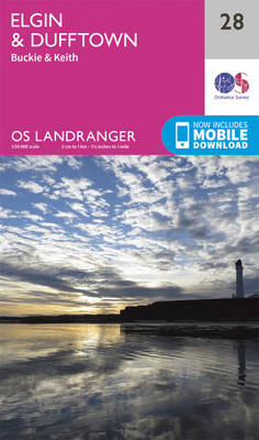 Elgin, Dufftown, Buckie & Keith - OS Landranger Map 028 (Sheet map, folded)