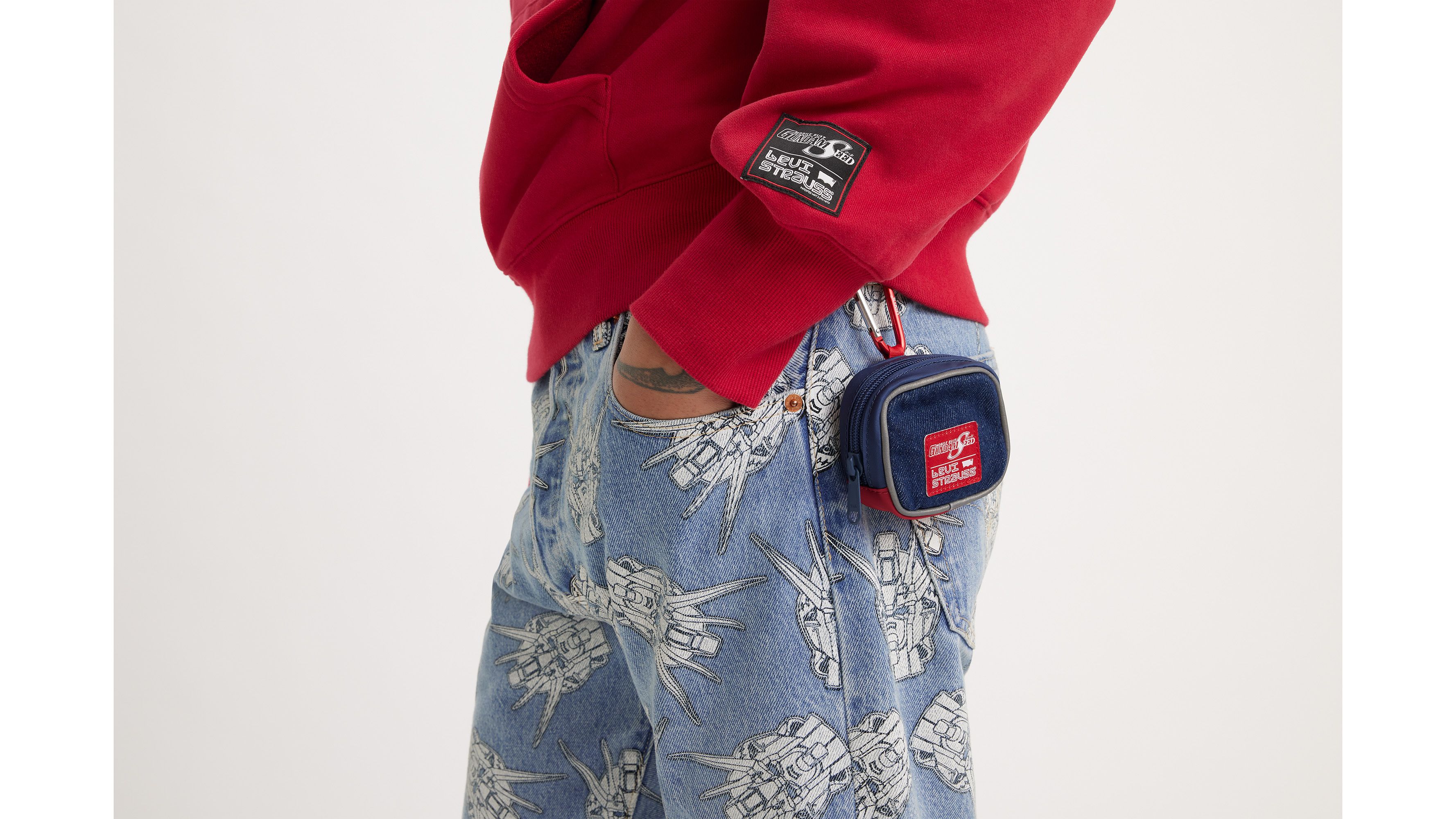 Pochette Accent Levi's® x Gundam SEED - Freedom Red + Kira Blue - Bleu