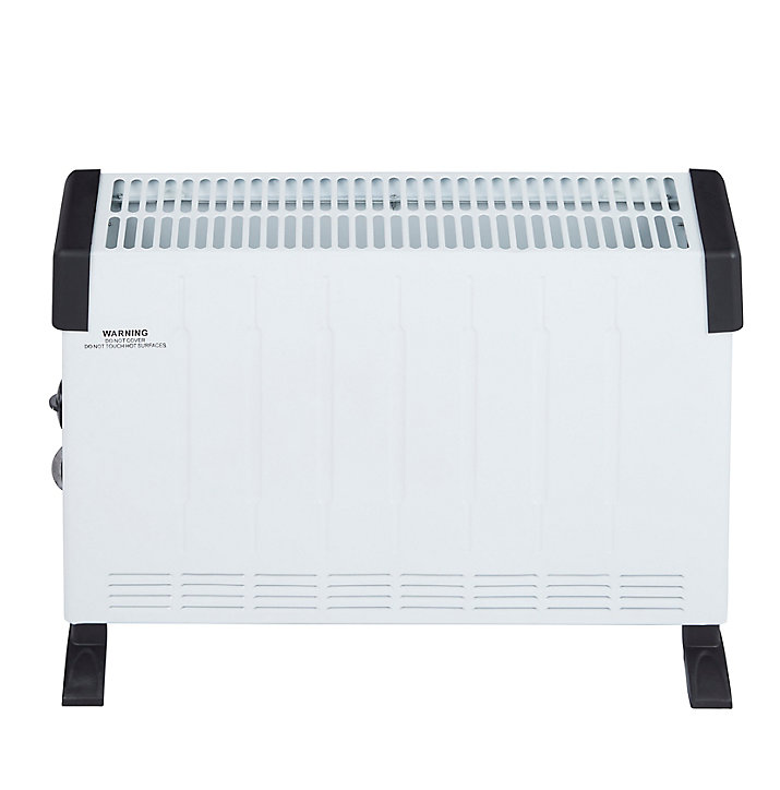 Convecteur mobile acier blanc 3 vitesses 2000W 20m²