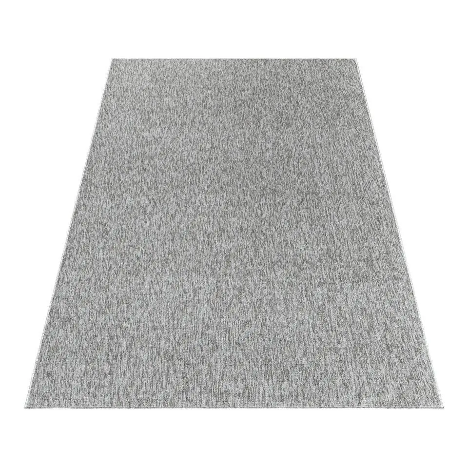 Effen Vloerkleed Laagpolig Lichtgrijs - 200x290 CM