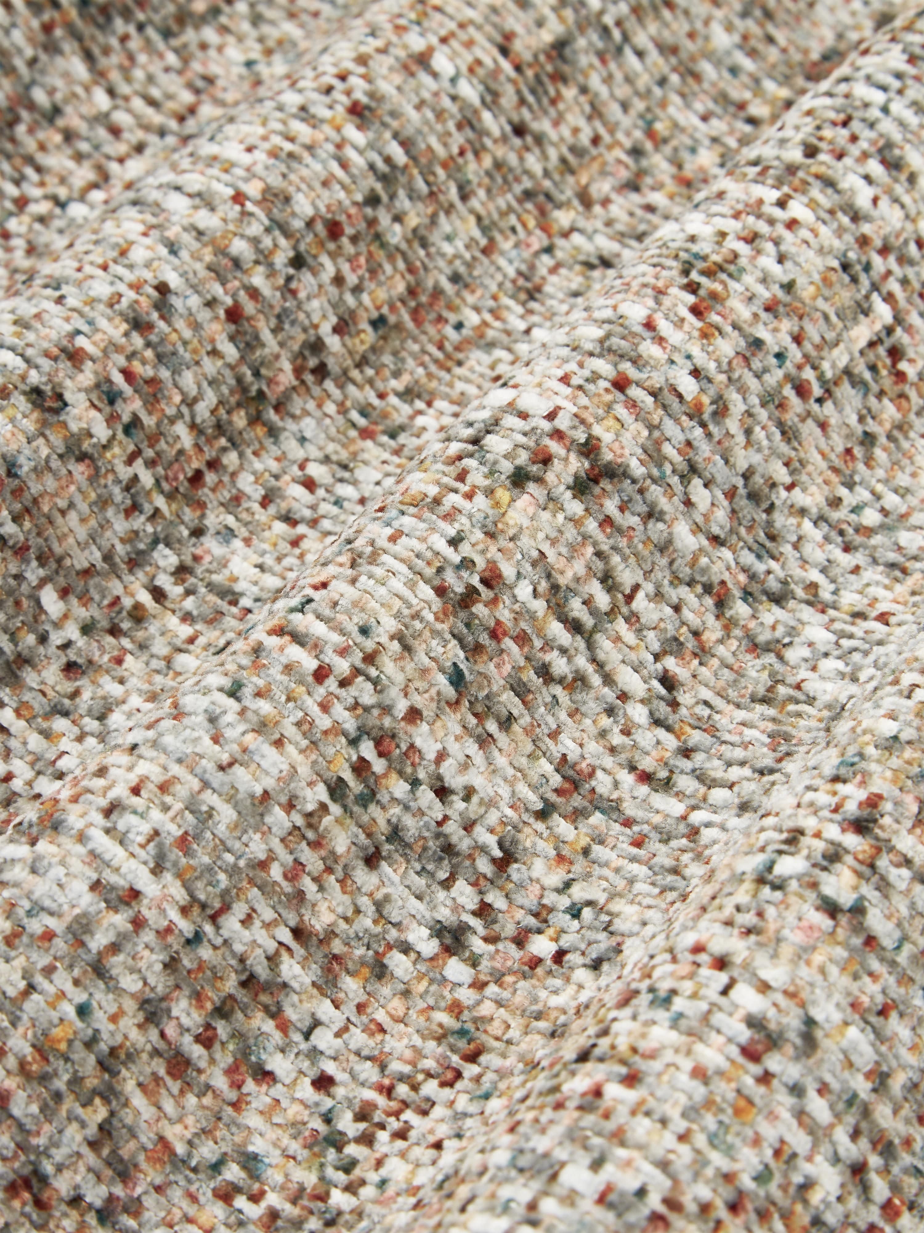 Chenille kussenhoes Hanka met pixelpatroon