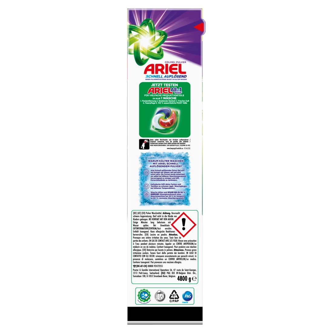 Ariel Pulver Color 4.8KG - 80WL