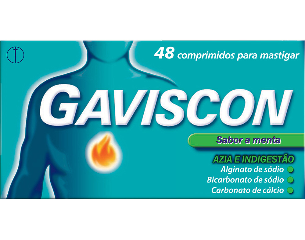 COMPRIMIDOS GAVISCON MASTIGAR 250 133.5 80MG MENTA 48UN