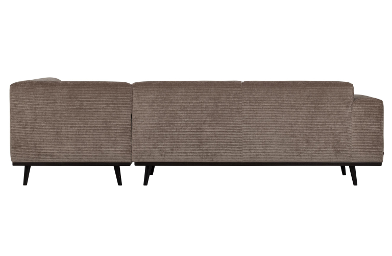 WOOOD Statement hoekbank rechts rib taupe