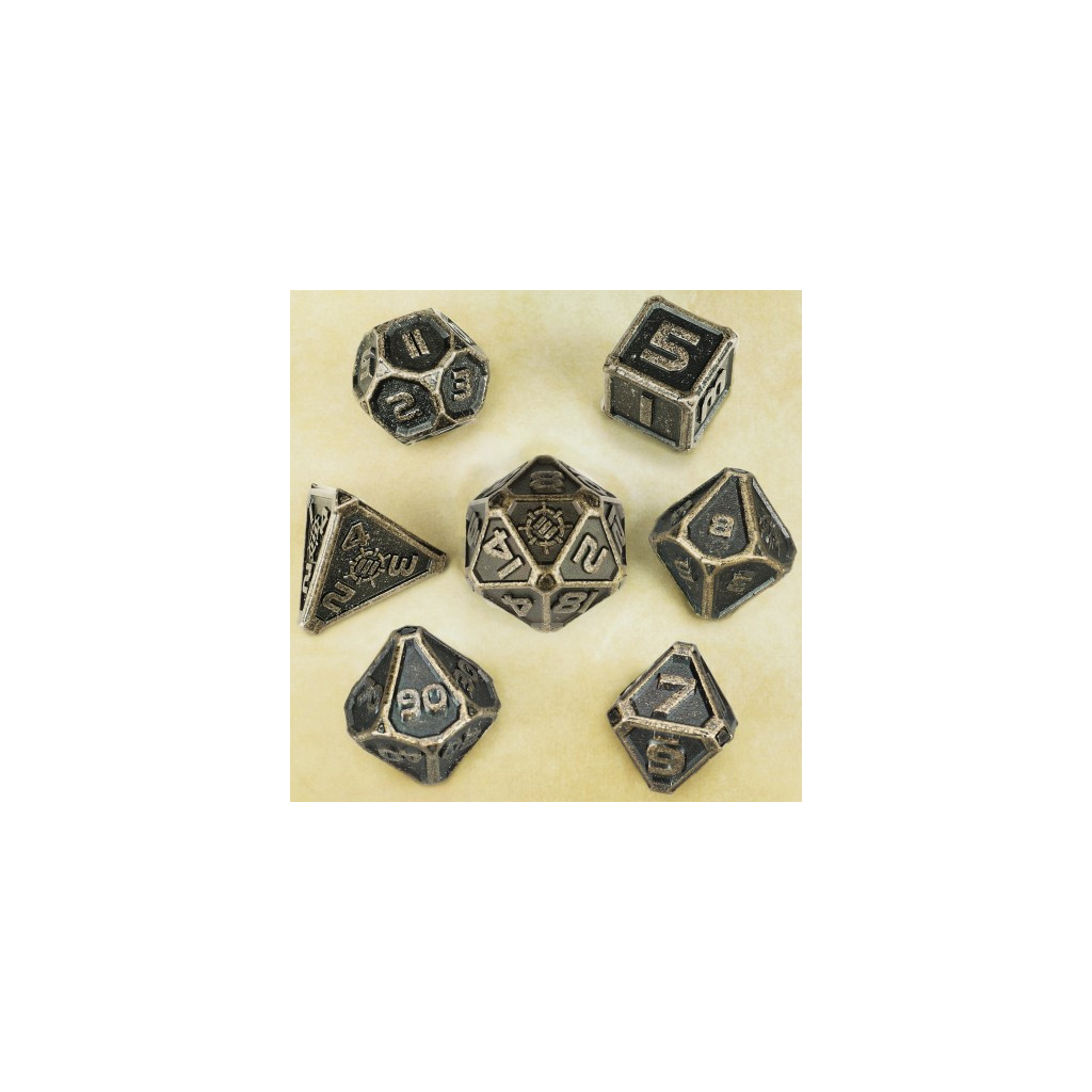 Set de 7 Dés JDR Enhance : Ancient Bronze